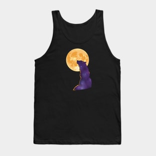 Orange Moon Wolf Tank Top